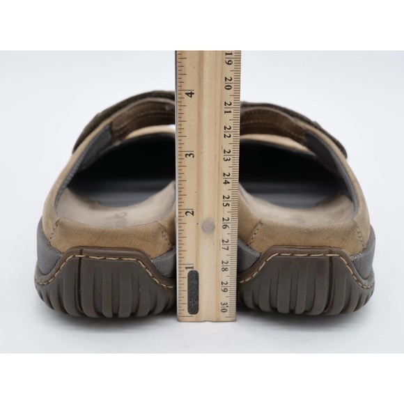 Clarks Mary Jane Womens 7 Brown Leather Slip On Mule Closed Toe Comfort Shoes - Picture 9 of 12